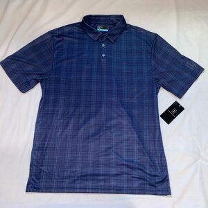 PGA Tour Men's Short Sleeve Polo Golf Shirt, Large